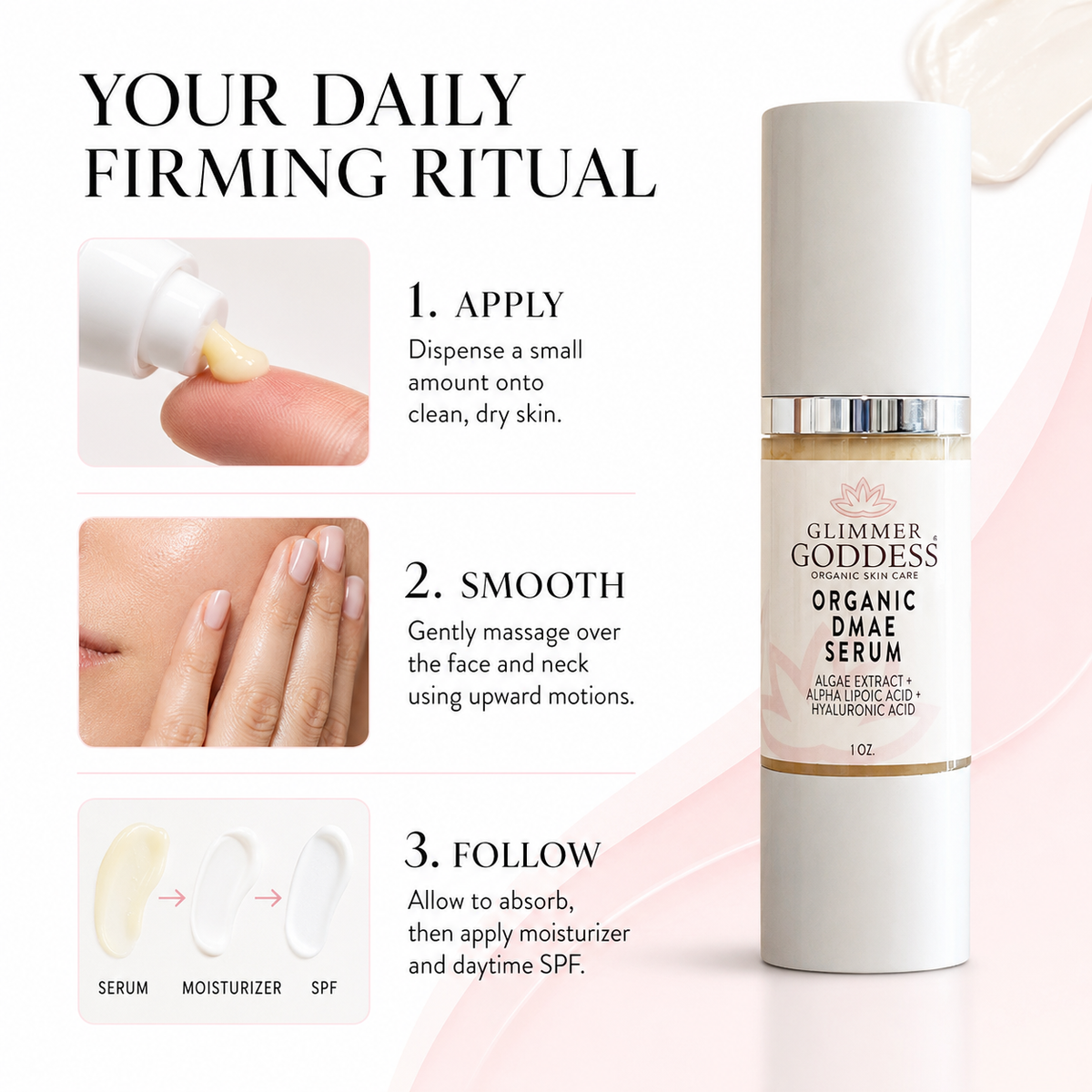 Organic DMAE Firming Serum – Natural Facelift Treatment